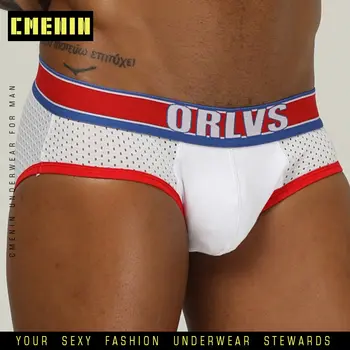 

Men Briefs Underwear Gay Male Jockstrap Men Underwear Cueca Mesh Breathable Male Panties Bikini Men underwear OR789