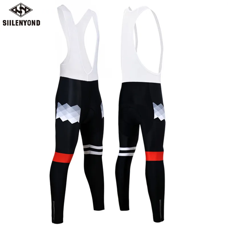 one piece bib pant Siilenyond Велоспорт комбинезон противоударный с 3D гель мягкий горный велосипед Cyce нагрудник колготки MTB велосипед Велоспорт нагрудник брюки - Цвет: one piece bib pant