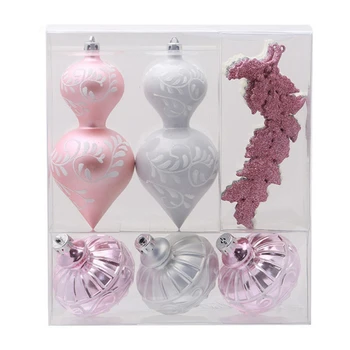 

Christmas Tree Decorations Balls Charm Shaped Hanging Set Plastic Home Decoration Gift Christmas Decoration