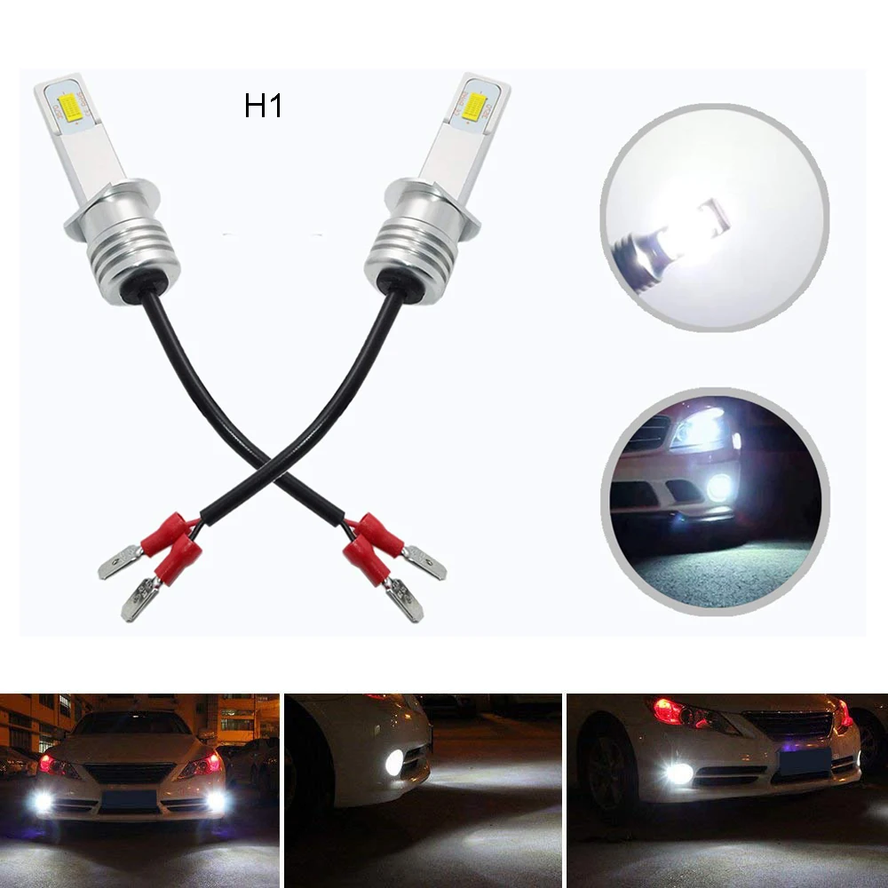 H4 Led H7 Canbus автомобильные CSP чип Противотуманные фары лампы водонепроницаемые 12000Lm