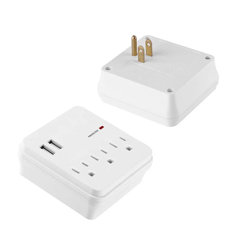 USB настенное зарядное устройство розетка 3AC США 2USB порты электрическая настенная