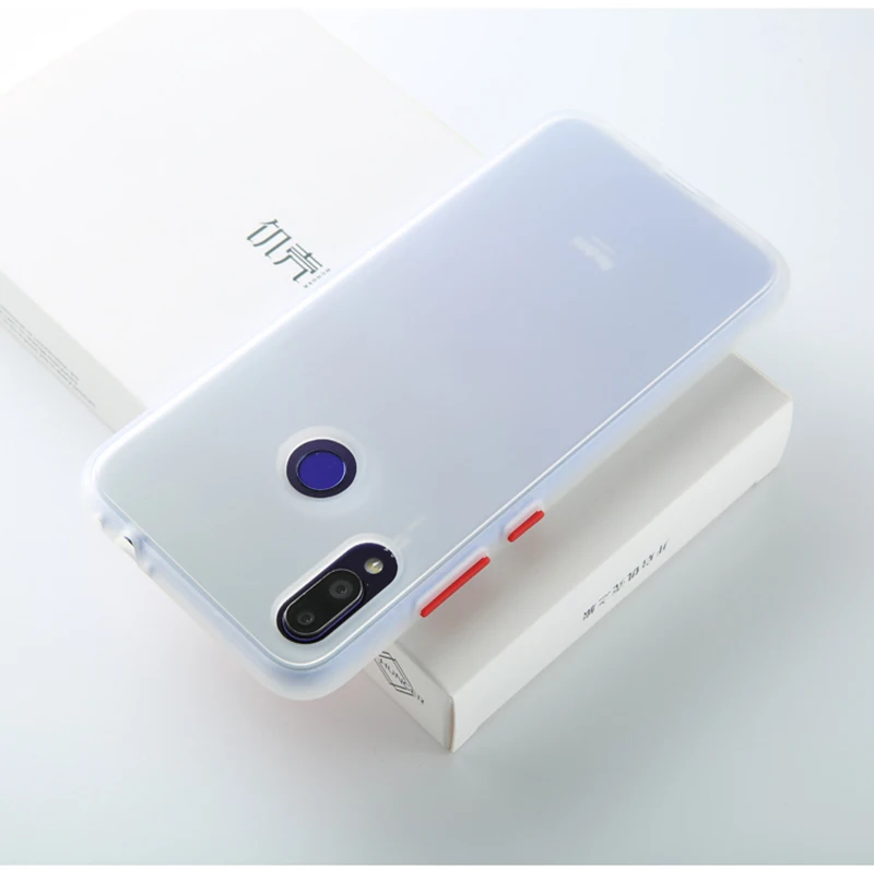 Матовый Прозрачный чехол для Xiao mi Red mi Note 8 7 6 Pro 8A 7A 6A K20 Прозрачный жесткий чехол для mi A3 CC9 CC9E 8 9 lite mi 9t pro Чехол