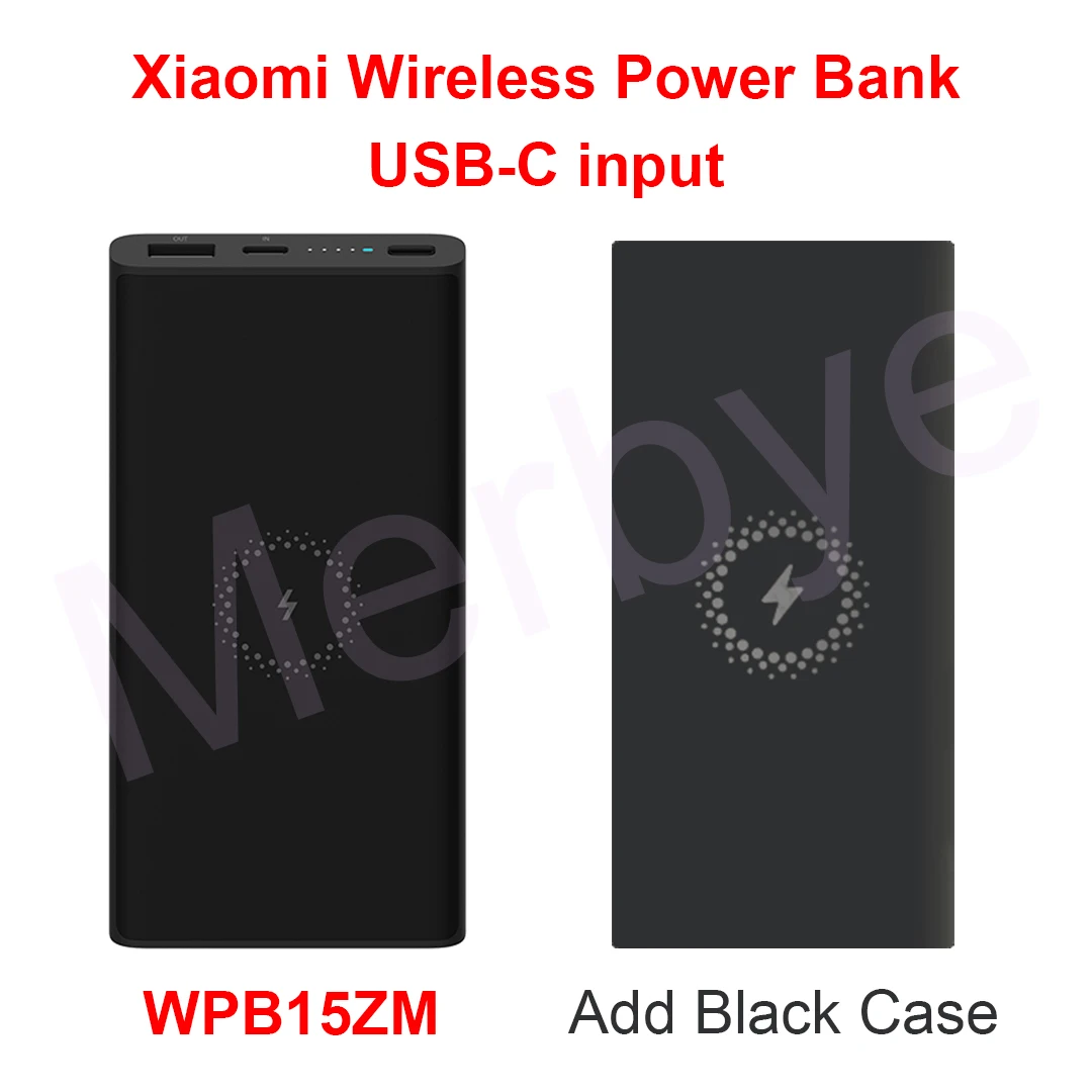 WPB15ZM Black Black Xiaomi Mi, беспроводной внешний аккумулятор, 10000 мАч, PLM11ZM/WPB15ZM, Qi, портативный, быстрая зарядка, внешний аккумулятор для iPhone Xs MAX, samsung - Цвет: WPB15ZM Black Black