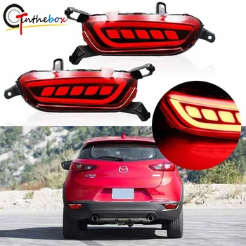 

GTinthebox 2pc Red LED Rear Bumper Reflector Brake Stop Light/Tail light Kit For Mazda CX-3