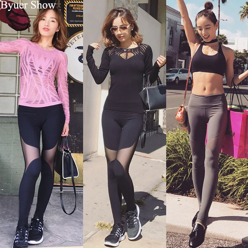 Mermaid-Curve-Women-Sport-Fitness-Leggings-Elastic-Gym-Capris-hollow-out-Tight-Leggings-Coast-the-same