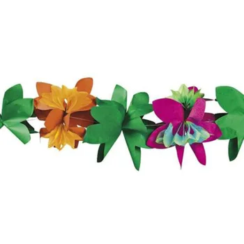 

Hawaiian Party Beach Tropical Flower Graduation Garland Tissue Paper Decoration