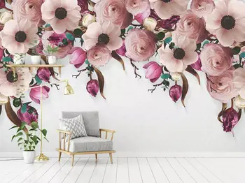

[Self-Adhesive] 3D Flower 54888 Wall Paper mural Wall Print Decal Wall Murals