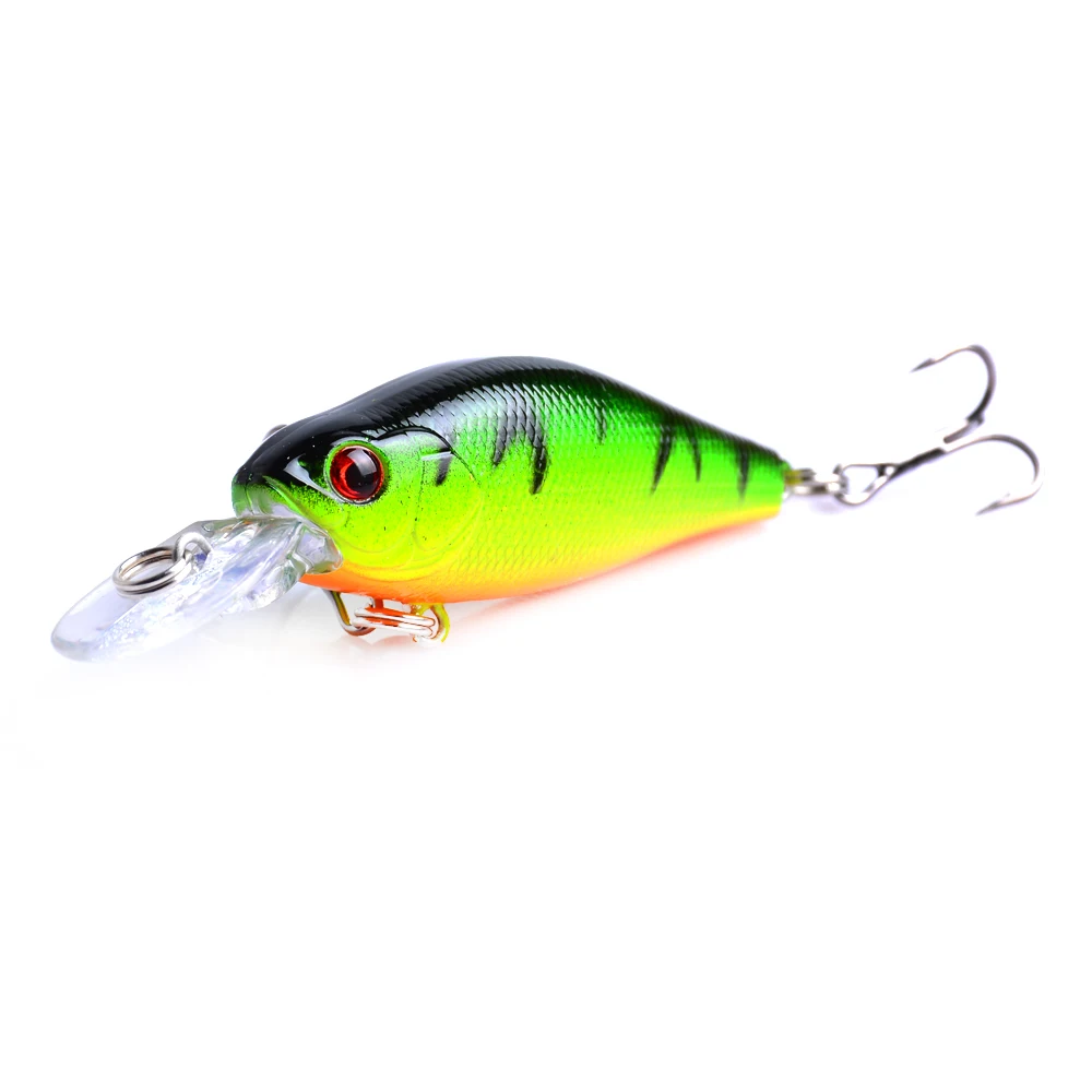 

1pcs Minnow Fishing Lures 7CM 8G Wobbler 6# Treble Hook Artificial Pesca Hard Bait Swimbait Crankbait 10 Colors