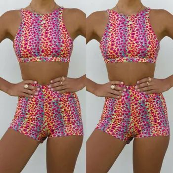 

2PCS Women Workout Gym Sleeveless Top Plus Pants Set 2019 Newest Fashion Shorts Fitness Sports Wear Suit