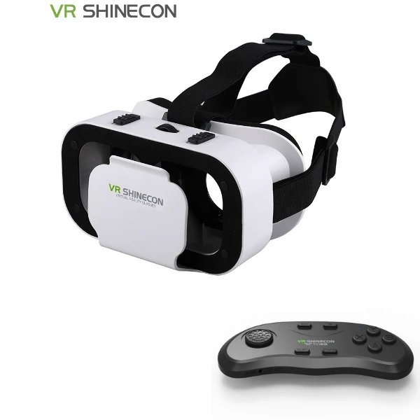 VR plus 086 remote VR Shinecon последняя версия 5,0 VR виртуальной реальности 3D очки Смарт Bluetooth беспроводной пульт дистанционного управления геймпад для 4,7-6,0 дюймов - Цвет: VR plus 086 remote