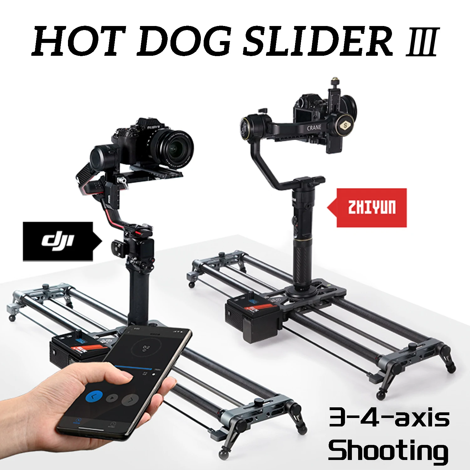 Yc-オニオン犬3.0カメラ,スライダー,電動レール,アプリ,コントロール 