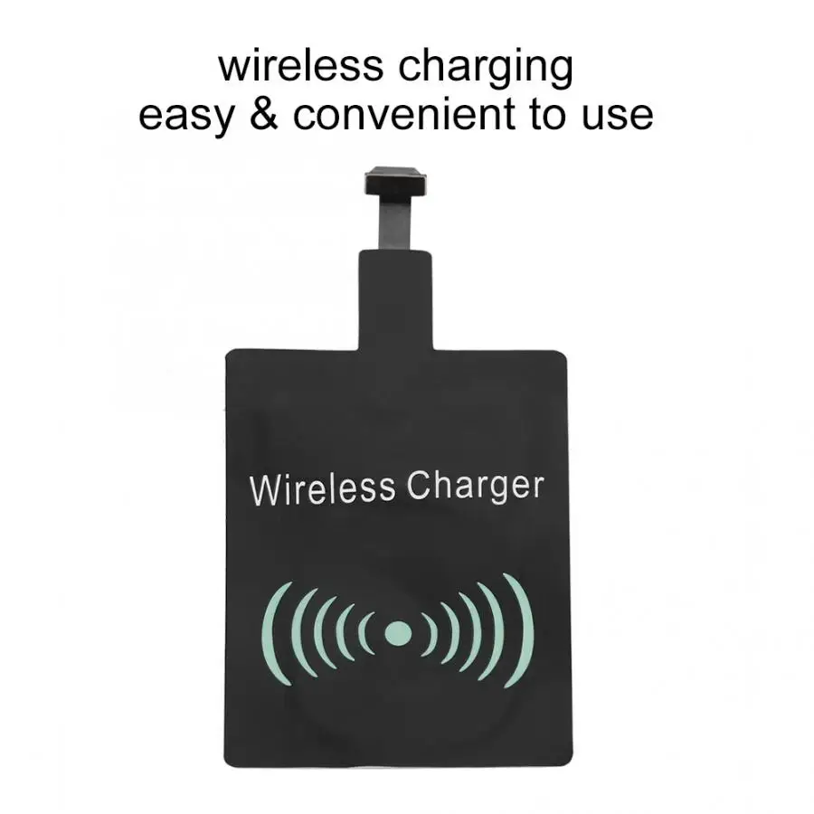 Беспроводное зарядное устройство QI приемник для iPhone 5, 5S, 7, 6 S, 6 Plus, интерфейс Micro usb type-C для телефонов samsung, Xiaomi, huawei, Redmi, Android