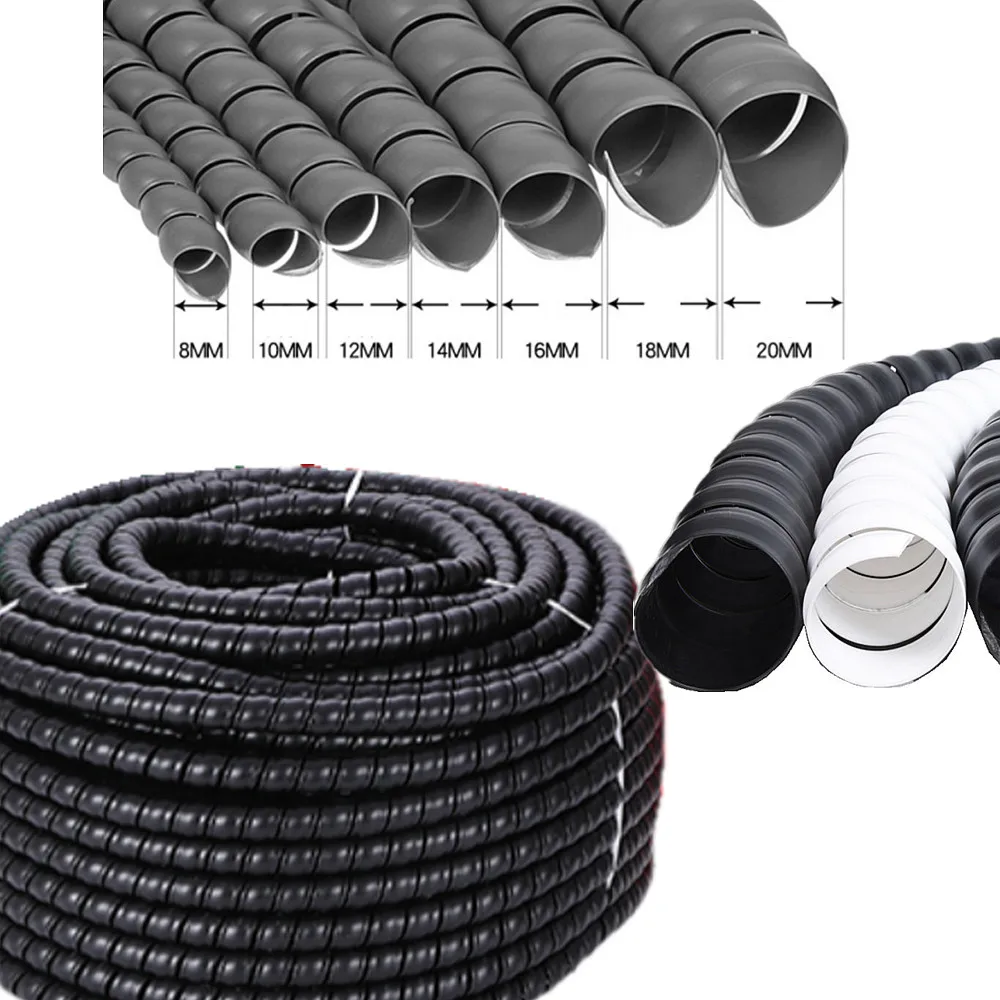 Enrouleur De Câble Spiralé | Organisateur De Câbles Spiralé Flexible En PE