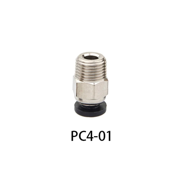 Pneumatic Connectors Bowden Extruder J-head Hotend for OD 4mm or 6mm PTFE Tube Quick Coupler j-head Fittings 3D Printer Parts PC4-01
