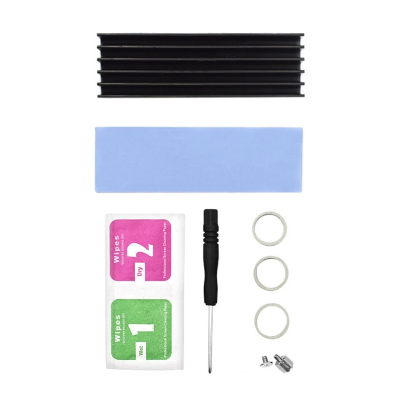M.2 Hard Disk Heatsink Aluminum Heat Dissipation Cooling Radiator Thermal Cooling Pad for NVME M2 2280 SSD Cooler
