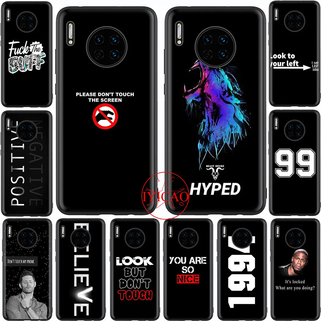 Мягкий чехол look but don t touch для huawei mate 20 30 10 Nova 3 4 2i 3i 5i 2 Lite 4E 5T 5 Pro Smart