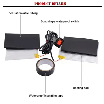 

12V Motorcycle Heated Grip Throttle Pads Handlebars ATV Scooter Grips Heater for Motorcycle Handlebars