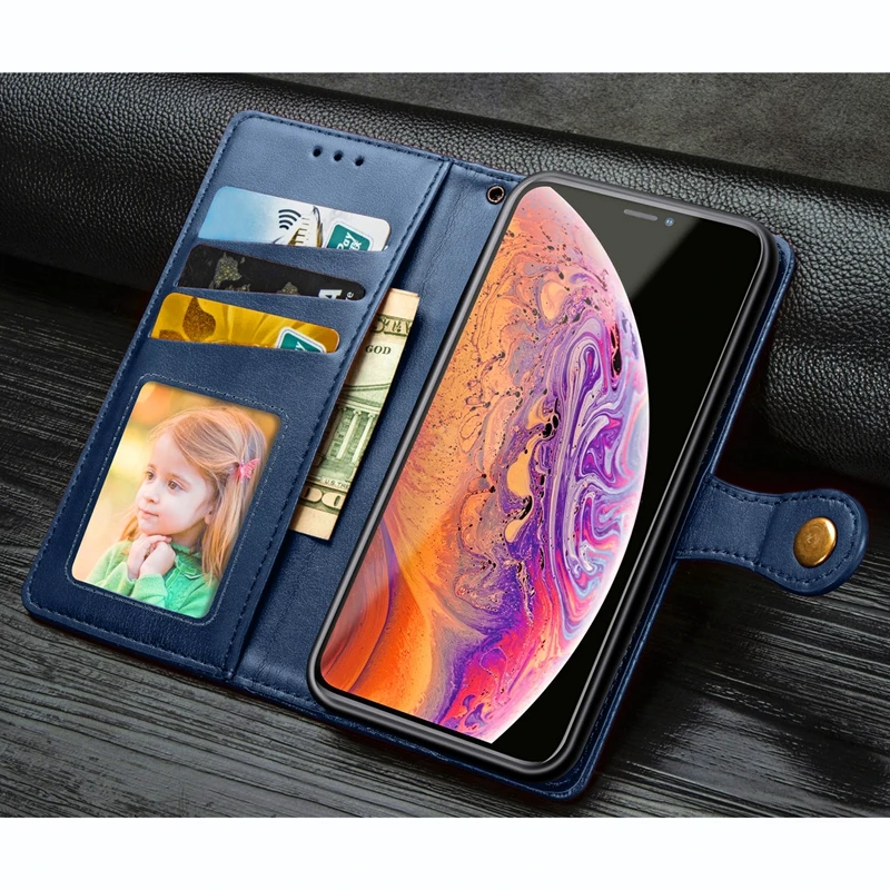 Роскошный кожаный флип-чехол с пряжкой для Asus ROG Phone 2, чехол ZS660KL Phone2, чехол-бумажник для карт Asus ROG Phone II ZS660KL, чехол