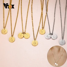 Vnox, персонализированные ожерелья с именами, одноцветные чокеры из нержавеющей стали для женщин, модные подвески на заказ, особый уникальный подарок для нее