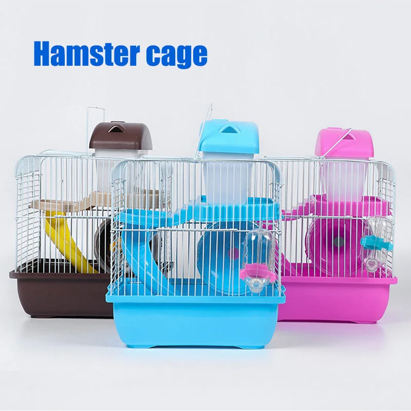 Hamster Cage Multifunctional font b Pets b font House Villa Travel Cage for Small Animals FAS6