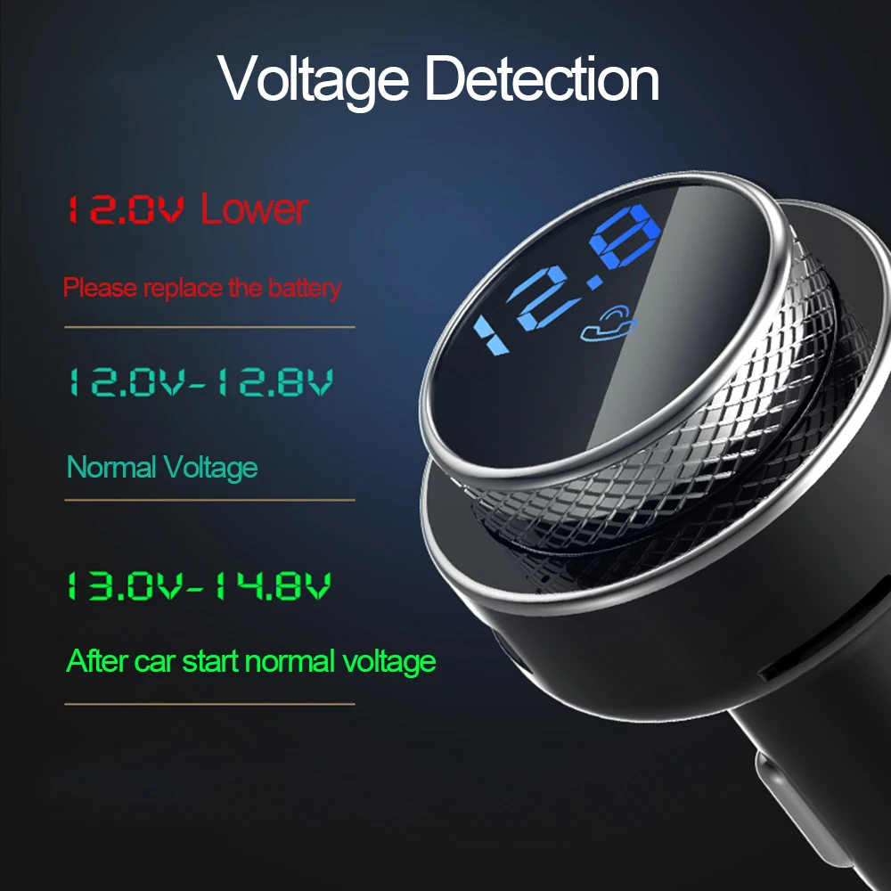 JINSERTA Bluetooth 5,0 приемник FM передатчик модулятор Handsfree автомобильный комплект 2 USB зарядное устройство музыкальное радио TF U диск MP3 плеер