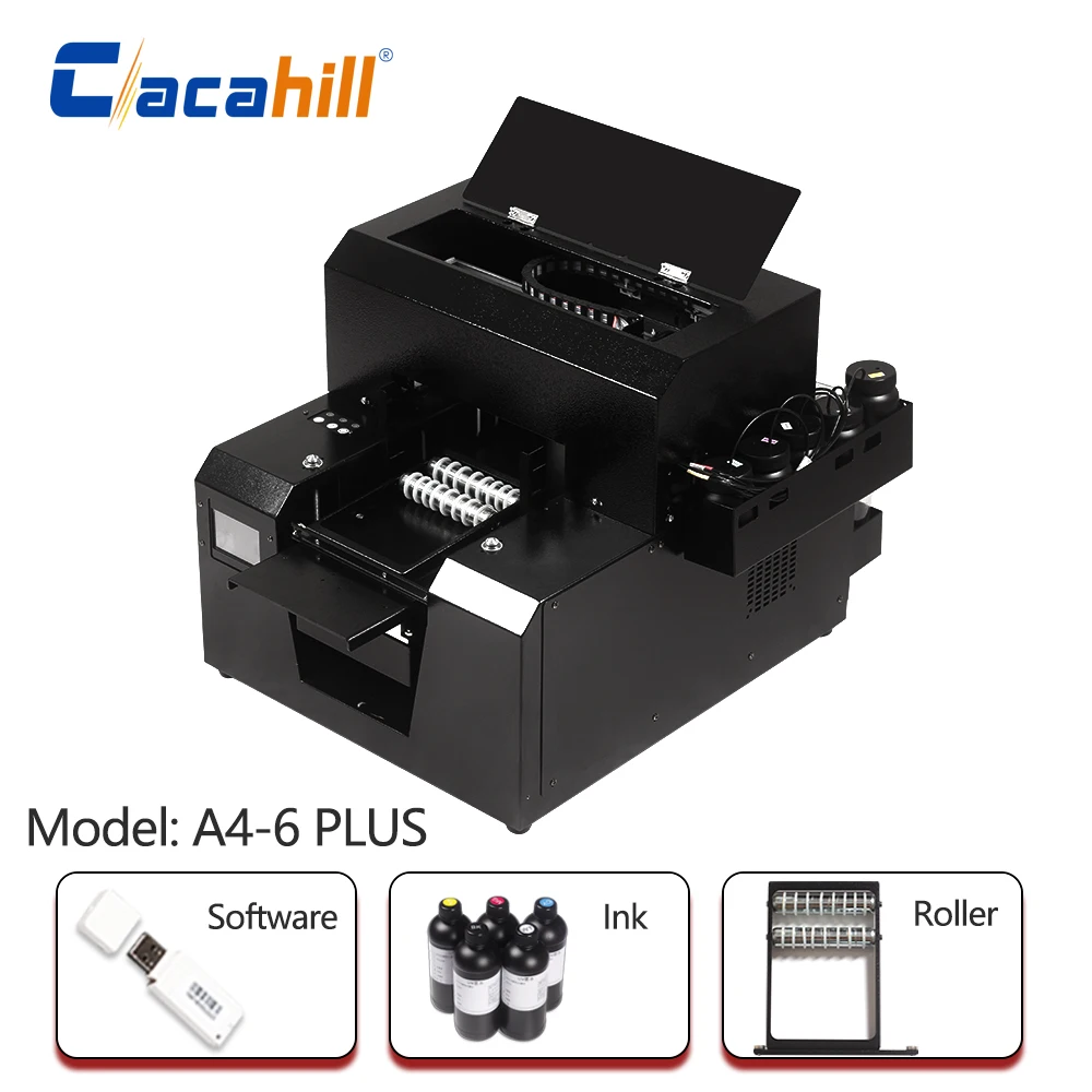 

Office home portable small UV inkjet printer A4 flatbed printer for colorful printing on bottles/cards/mobile phone cases