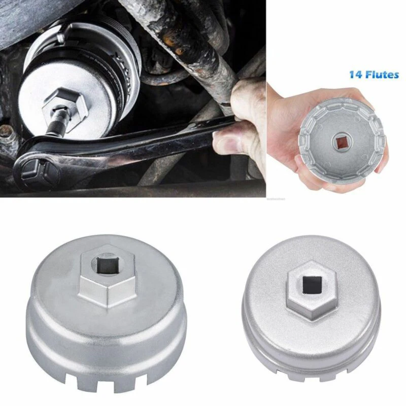 

For Lexus CT200h 2008-2015 14-Flutes Oil Filter Cap Wrench Socket Remover Tools