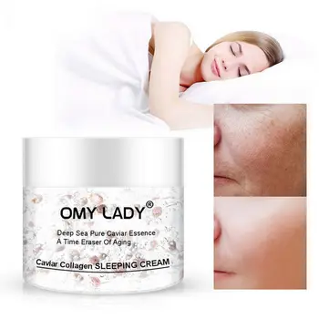 

Caviar Collagen Sleep Cream Moisturizes Restores Skin Elasticity Brightens Firms Skin WH998