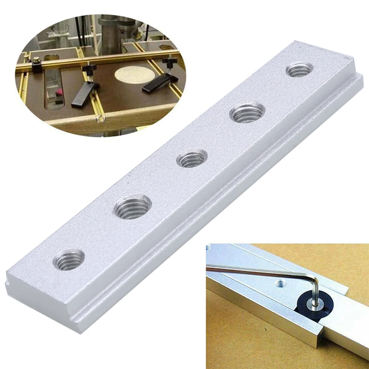 Aluminium Alloy T-track Slot Woodworking Tools Saw Miter Slider Fixture Jig Wood