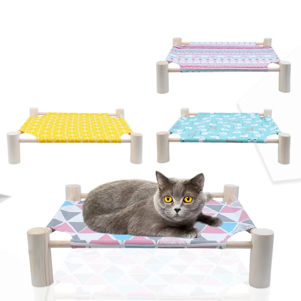 Кошка гамак ленивый коврик сиденье Подушка лежак для Котенка Pet спальная кровать дерево, хлопок смесь