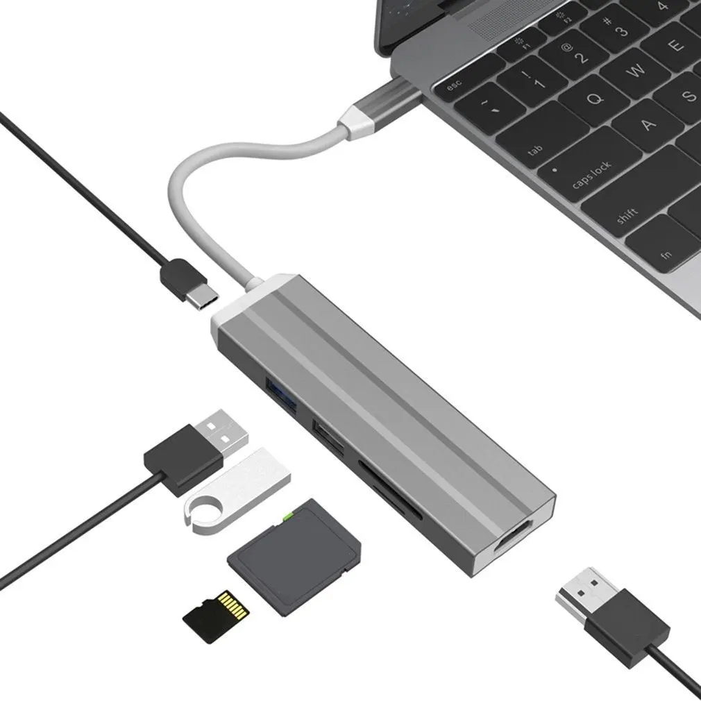 USB C концентратор USB-C HDMI адаптер Thunderbolt RJ45 3 концентратор USB для MacBook samsung Dex Galaxy S10/S9 USB-C