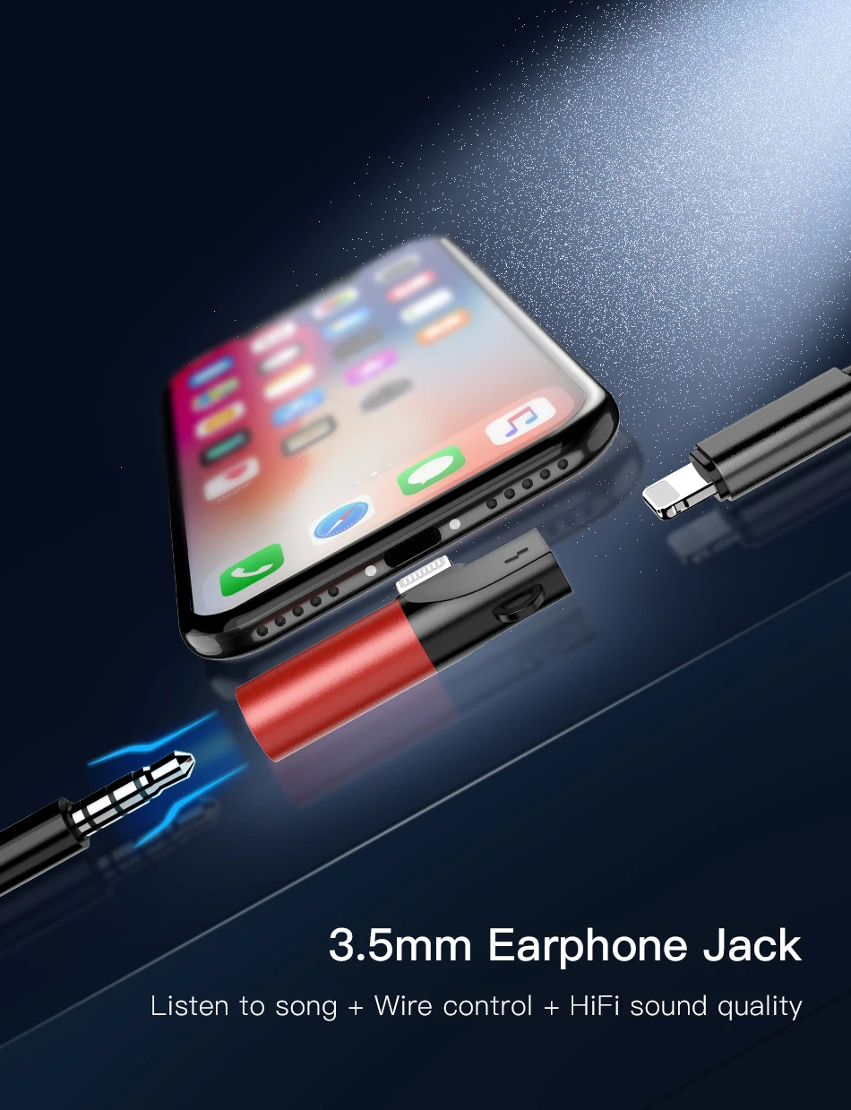 Адаптер освещения ACCEZZ для iPhone XR XS Max X 8 7 Plus разветвитель до 3,5 мм разъем для наушников аудио Aux разъем OTG адаптер