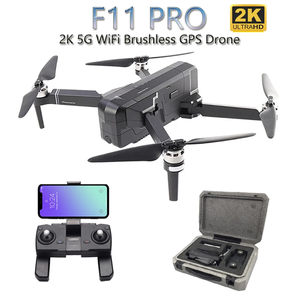 SJRC F11 Drone pro Wifi APP FPV Foldable Wide-Angle 1080P HD Camera Quadcopter 