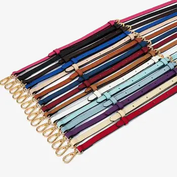 

Fashion Ladies Adjustable Leather Bag Chain Belt Handbag DIY Handle PU Leather Strap Belts Buckle Shoulder Bag Accessories