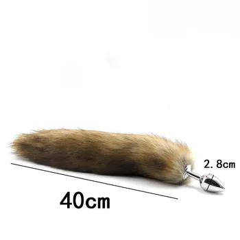 Cosplay whip eye mask metal anal plug tail sexy half face mask BDSM erotic anal plug couple sex toys stage performance props 5