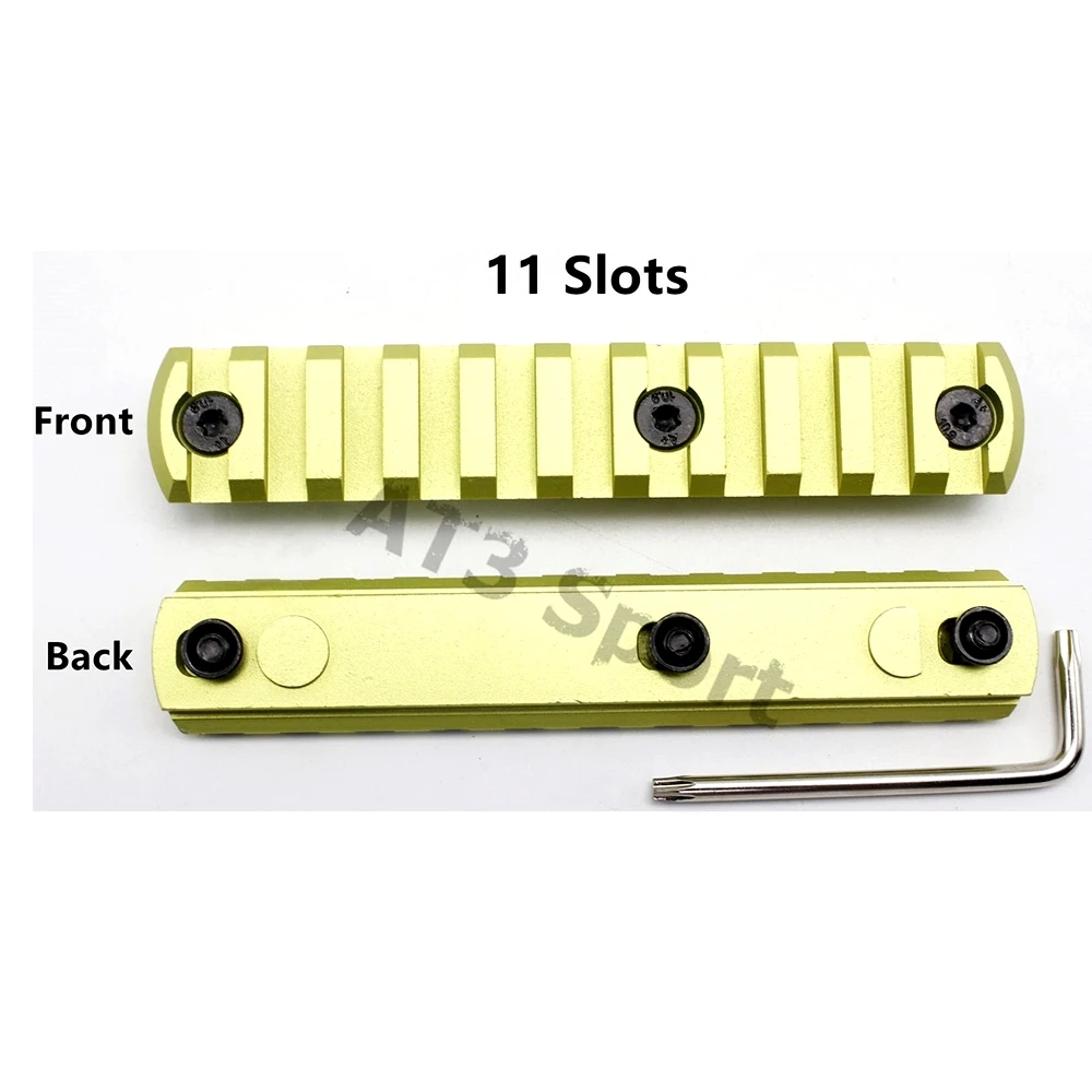 5,7, 9,11, 13 слотов Keymod Handguard Низкопрофильная 20 мм 1913 Пикатинни Вивер рельсовая секция Сверхлегкая система крепления