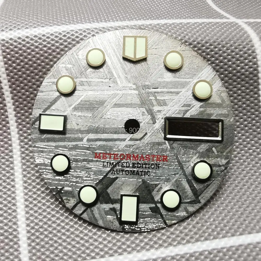 Natural gray meteorite dial Seikomodified universal M126719BLRO SKX007 mod  watch case SKX dial NH35 NH36 movement - AliExpress