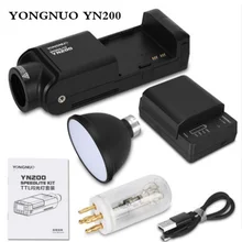 YONGNUO YN200 Flash Light TTL HSS 2.4G 200W LithiumBattery USB Type C Compatible YN560-TX (II)/YN560-TX Pro/YN862 for CanonNikon