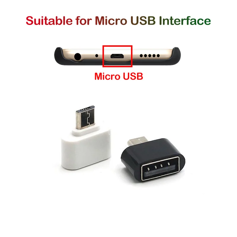 Адаптер Micro USB OTG для Samsung Galaxy J8 J6 J4 J2 Core + J3 J5 J7 2017 Pro 2018 микро коннектор 2