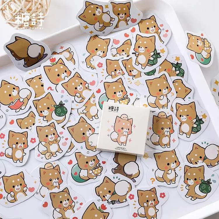 Kawaii Hamster Paper Stickers 45 Pcs