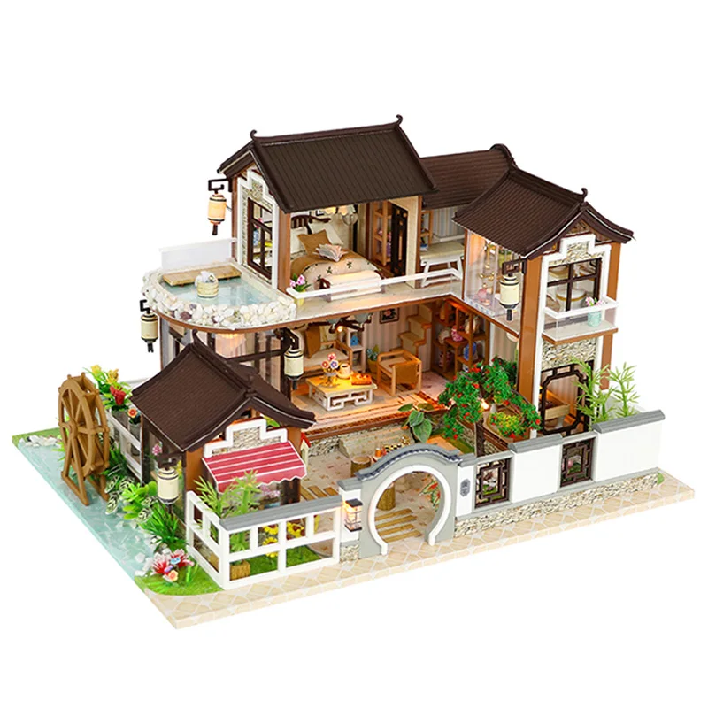 

Diy Dollhouse Ancient Architecture Without Dust Cover Dream Back To The Ancient Town Diy Cabin Without Dust Cover