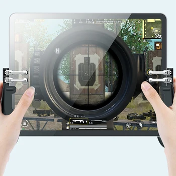 

AK Ipad Trigger PUBG Game Controller Six Finger L1R1 Fire Aim Button Gamepad Joystick For Tablet Smartphone Game Accessories