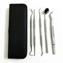 5 шт. набор для ухода за зубами стоматологический инструмент чистящий набор для чистки зубов из нержавеющей стали Уход за полостью рта V9-Drop