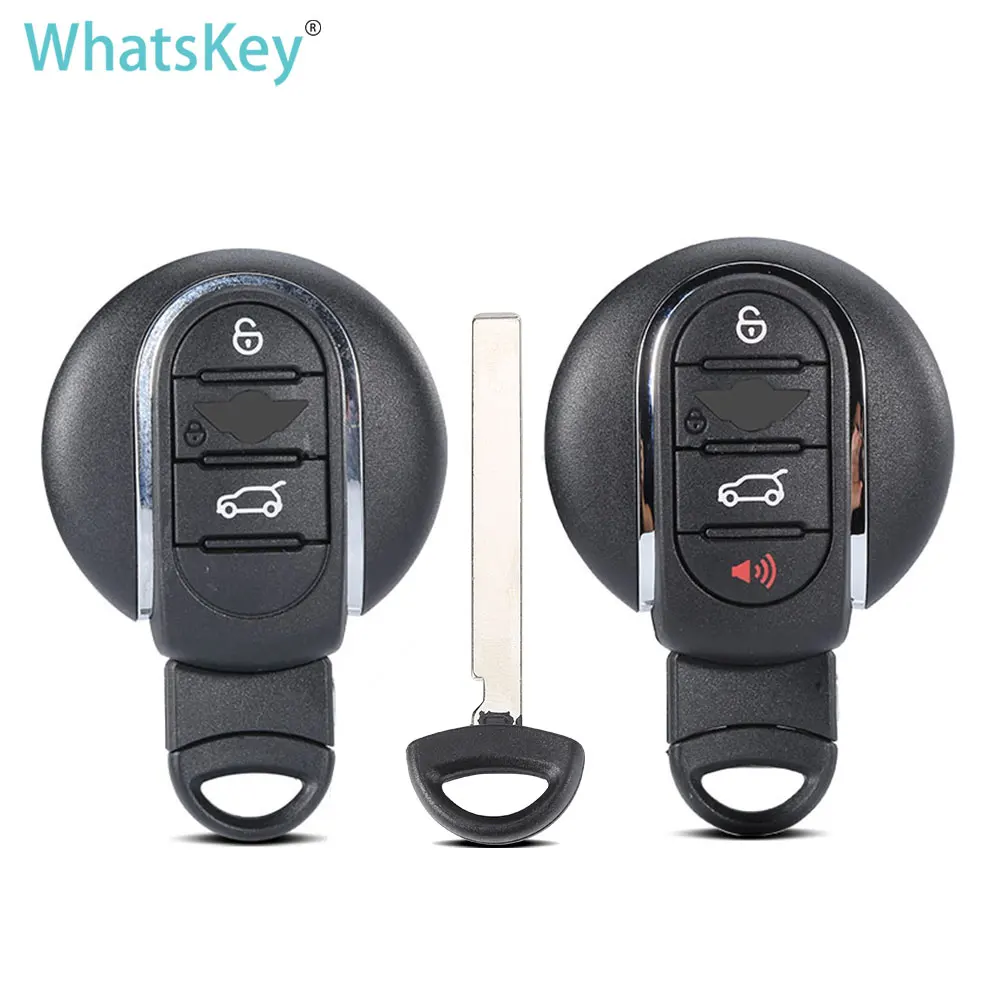 

3/4 buttons Smart Remote Car Key Shell Fob Case Cover For BMW Mini Cooper Clubman F54 F55 F56 F57 F60 2014-2018 with small Blade