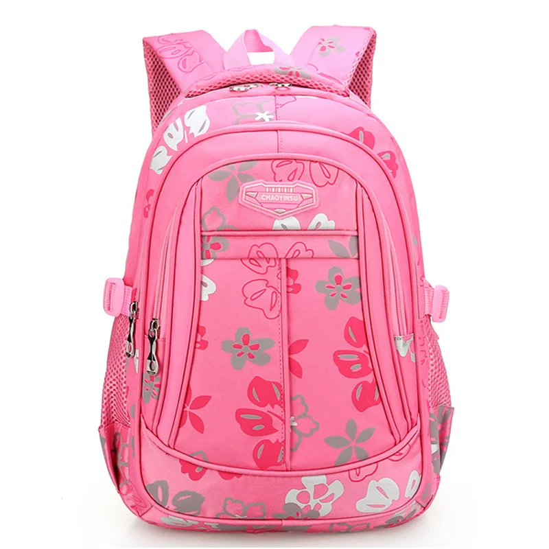 

New Fashion Flower design High Quality Children School Bags Backpacks girls Kids Best Students Schoolbag Waterproof Mochila