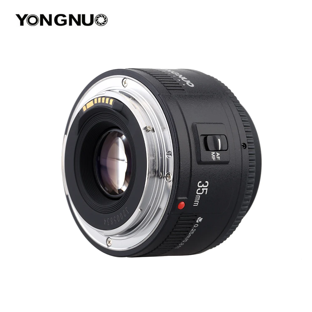 Объектив YONGNUO 35 мм YN35mm F2.0 широкоугольный фиксированный/основной Автофокус Объектив для Canon 600d 60d 5DII 5D 500D 400D 650D 600D 450D