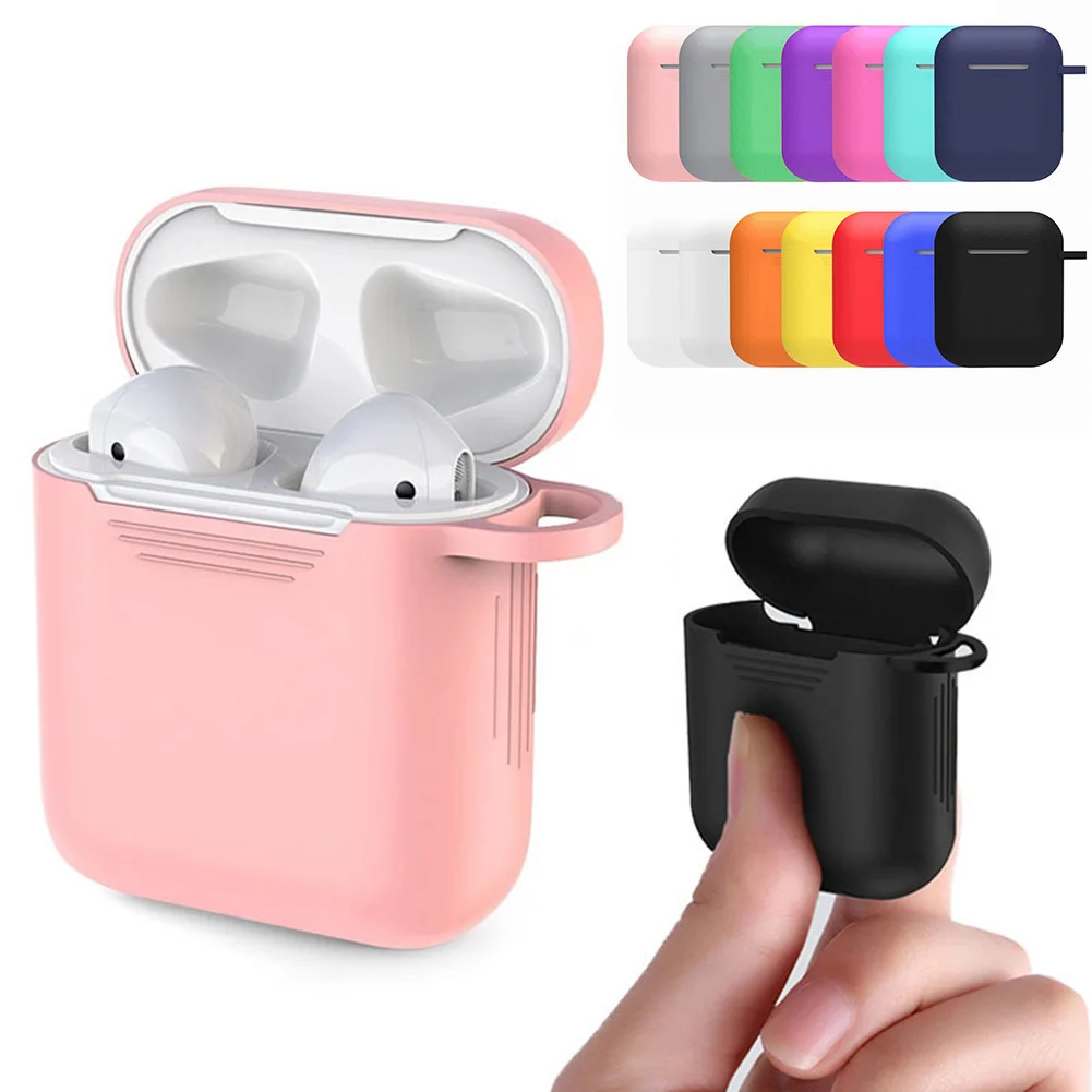 Силикагель Bluetooth жидкости маленькие милые наушники чехол совместимый для Airpods