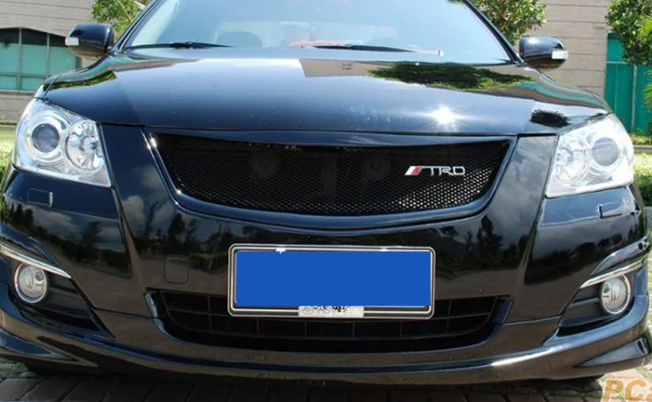 Для Toyota Camry 2006 07 2008 2009 2010 2011 карбоновый волокнистая решетка изменить Передние решетки передний центральный решетки радиатора автомобильные аксессуары
