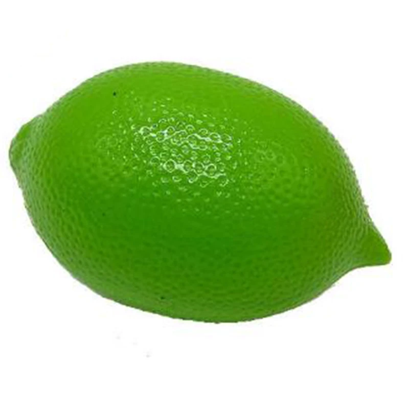 6 шт. Искусственные пластиковые Лимы лимоны поддельные фрукты реалистичные украшения для дома реквизит Детские игрушки подарок поддельный лимон