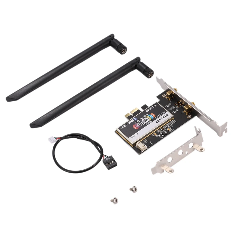 WIRCARD для Intel 9260NGW WR-9200 Настольный ПК 1700 Мбит/с 2,4G/5G BT5.0 беспроводная карта+ удлиненная антенна беспроводная сетевая карта